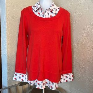 Kate Spade New York Live Colorfully top cotton/cashmere